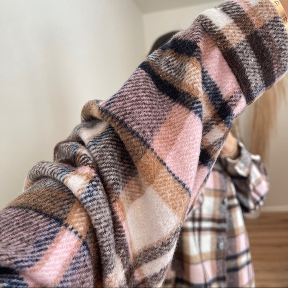 ON HOLD for @coastal_vibes • I’m Here For It Plaid Coat, Pink - Picture 8 of 10